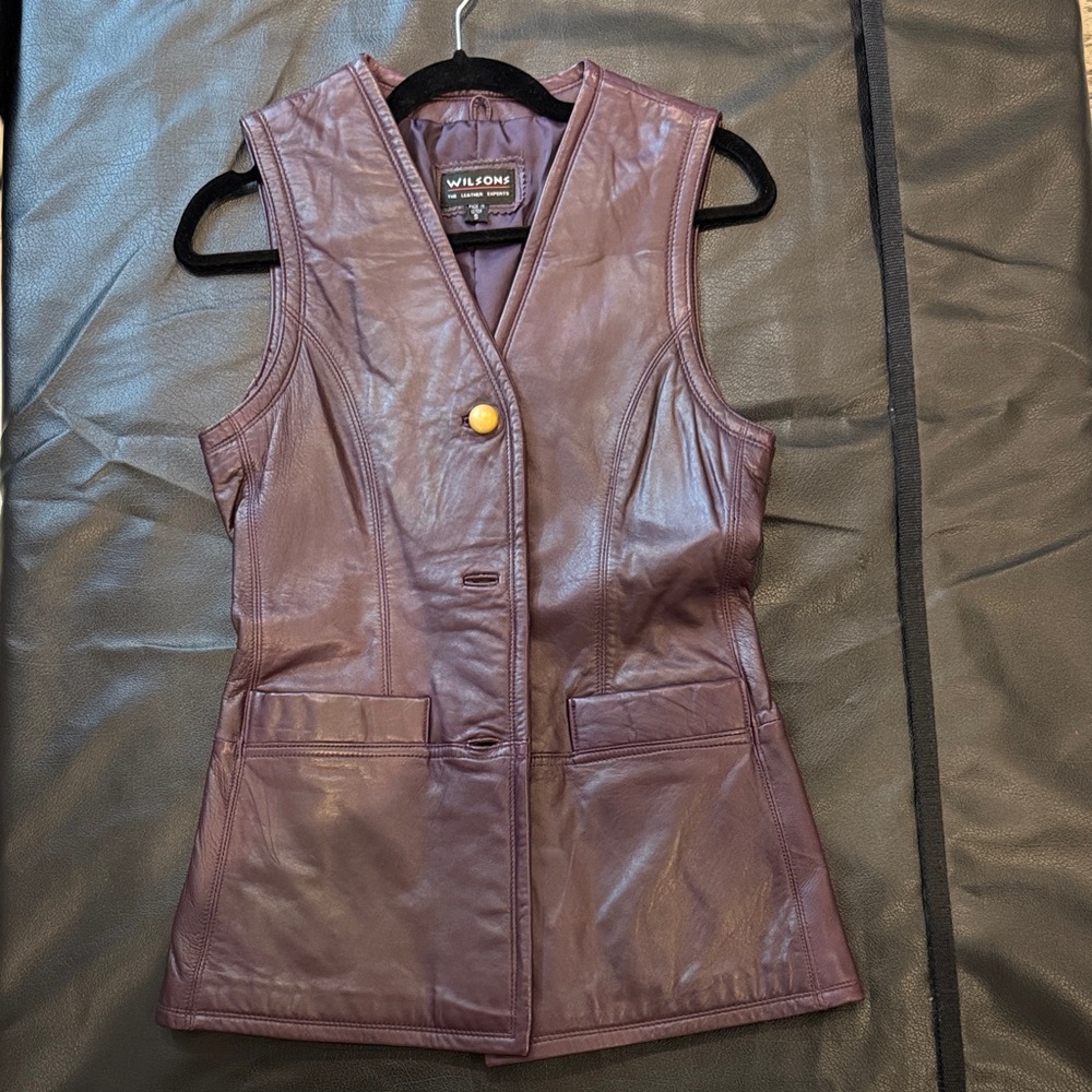 Wilsons Leather Women's Purple Vest
